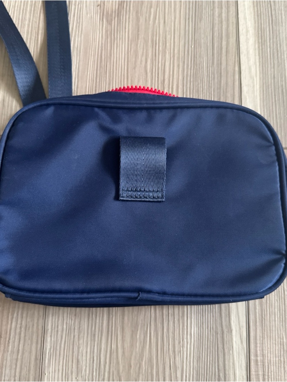 Nautica Navy Crossbody with Multicolor Logo and Red Zippers - Picture 3 of 4